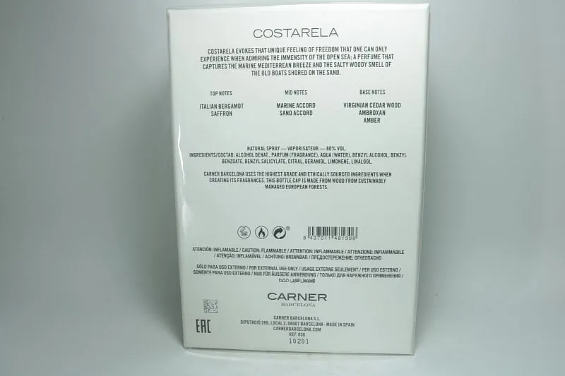 Carner Barcelona Costarela парфюмерная вода