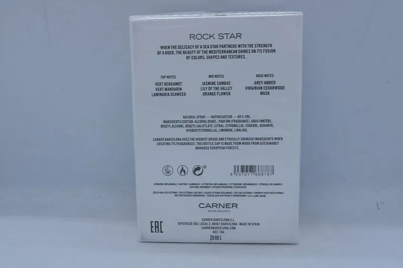 Rock Star Carner Barcelona парфюмерная вода
