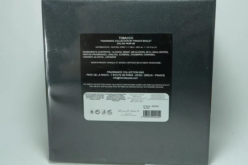 Franck Boclet Tobacco парфюмерная вода