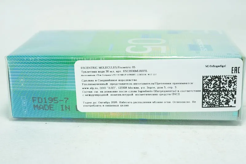 Escentric Molecules Escentric 05 туалетная вода