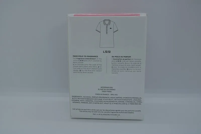 Lacoste L.12.12 Rose Sparkling туалетная вода