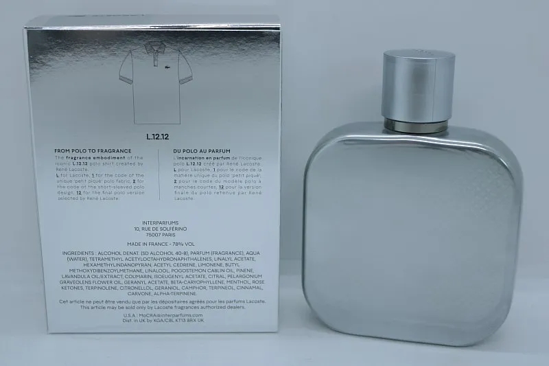 Lacoste L.12.12 Silver Grey