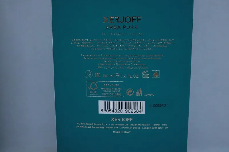 Xerjoff Erba Pura парфюмерная вода