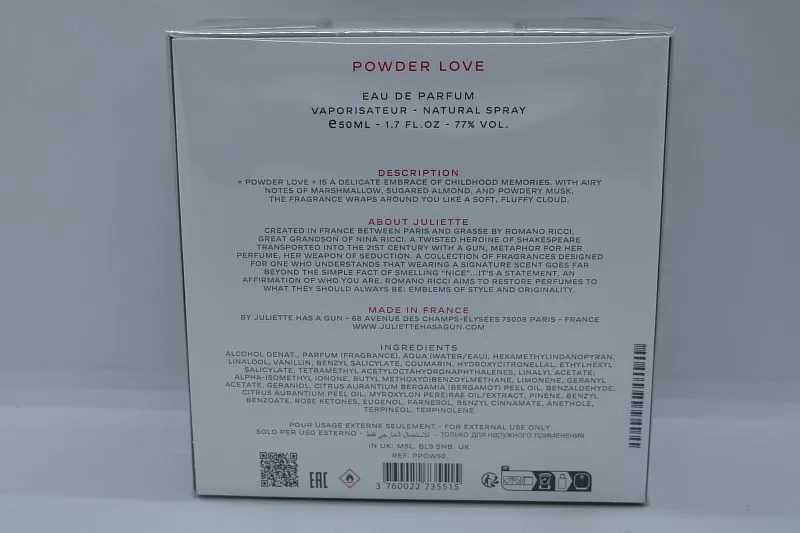 Juliette Has A Gun Powder Love