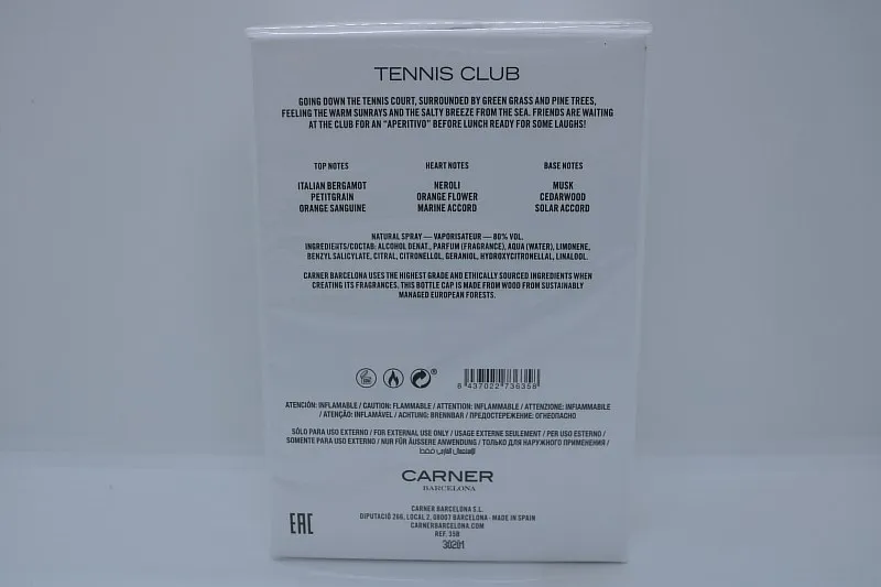 Carner Barcelona Tennis Club парфюмерная вода