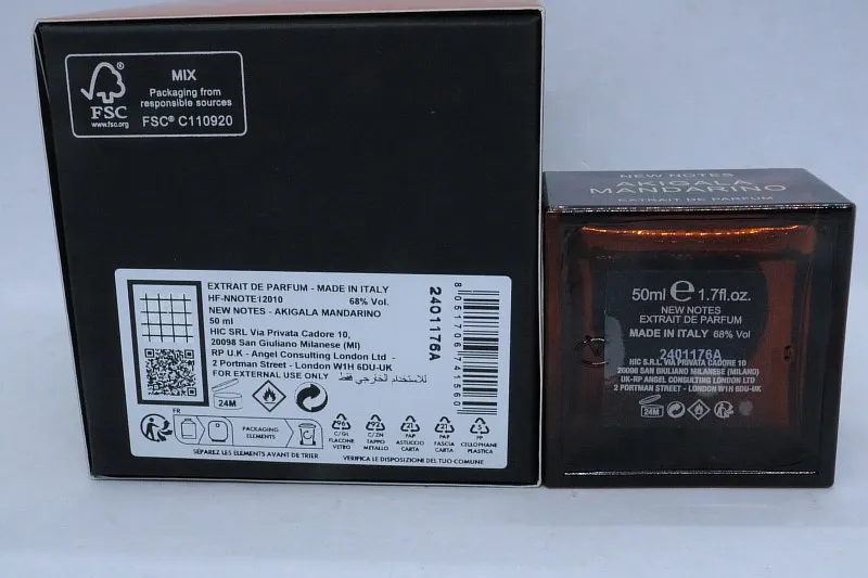 New Notes Akigala Mandarino духи