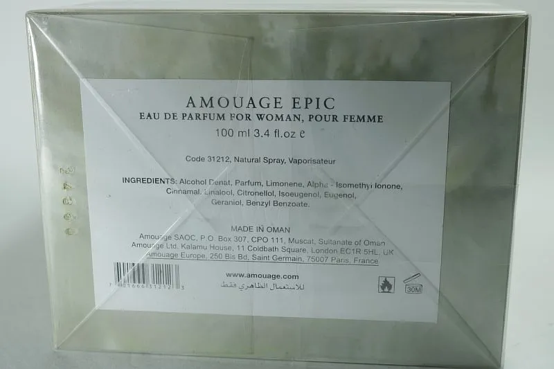 Amouage Epic women парфюмерная вода