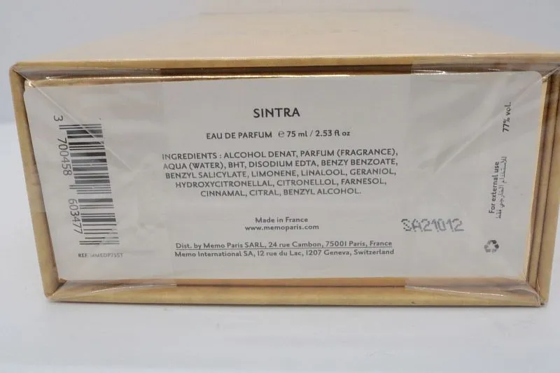 Memo Sintra парфюмерная вода