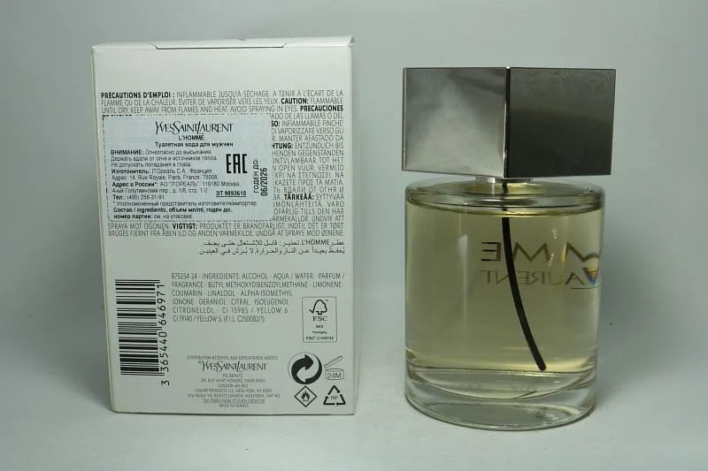 Yves Saint Laurent L`Homme туалетная вода