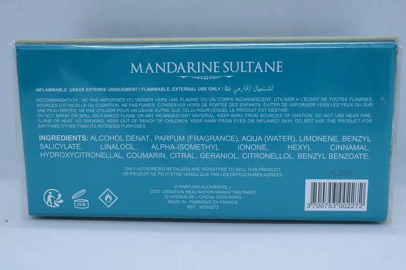 Alexandre J Mandarine Sultane парфюмерная вода