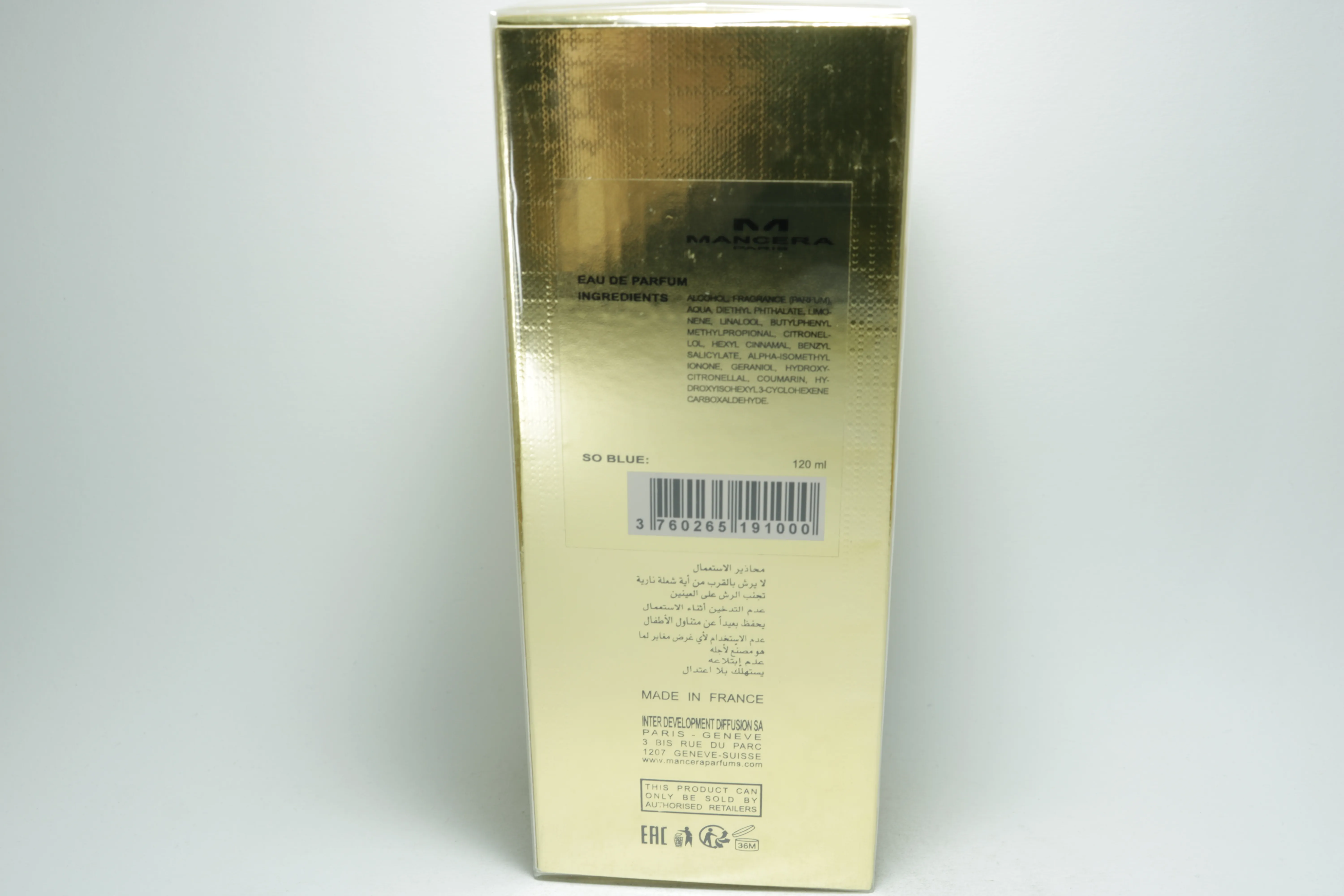 Mancera So Blue парфюмерная вода