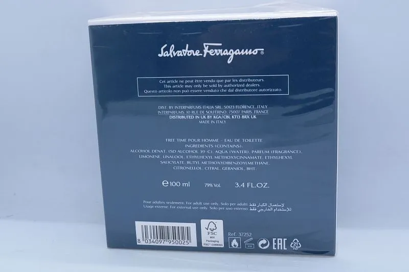 Salvatore Ferragamo F By Free Time туалетная вода