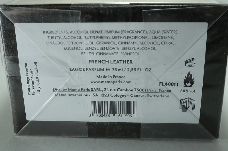 Memo French Leather парфюмерная вода