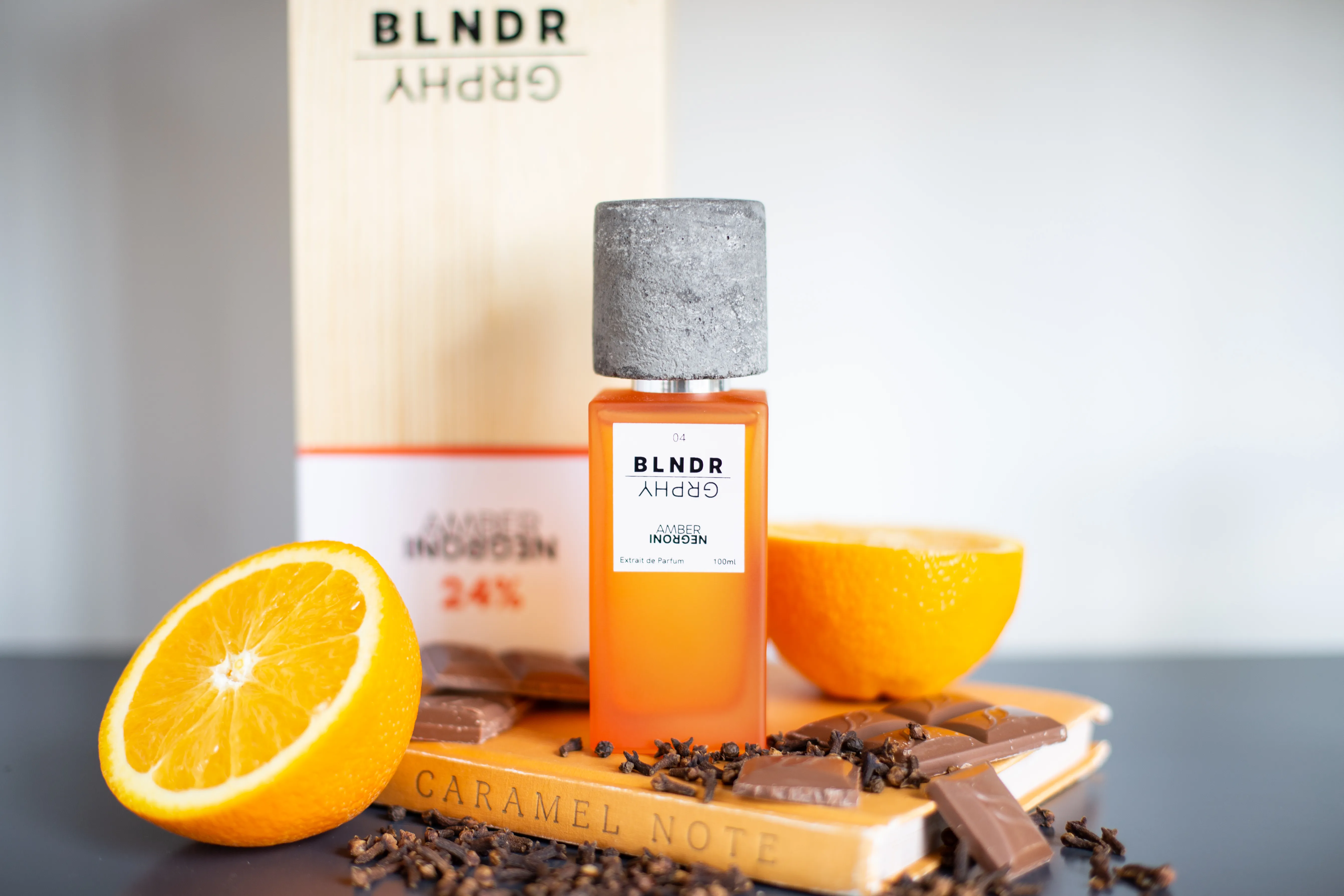 BLNDR GRPHY 04 Amber Negroni