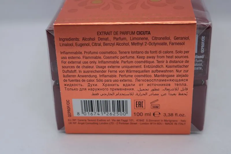 V Canto Cicuta духи