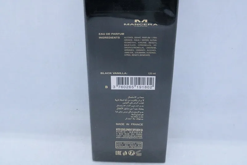 Mancera Black Vanilla парфюмерная вода