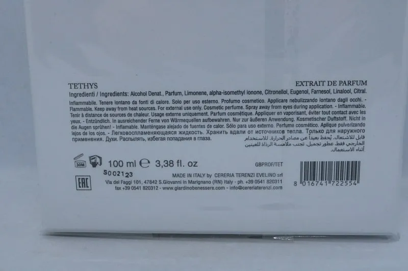 Giardino Benessere Tethys духи