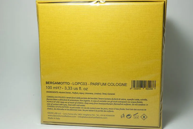 Laboratorio Olfattivo Bergamotto