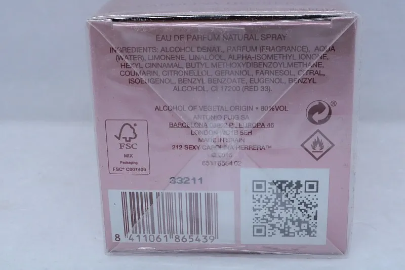 Carolina Herrera 212 Sexy парфюмерная вода