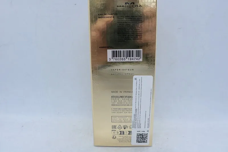 Mancera Amberful парфюмерная вода
