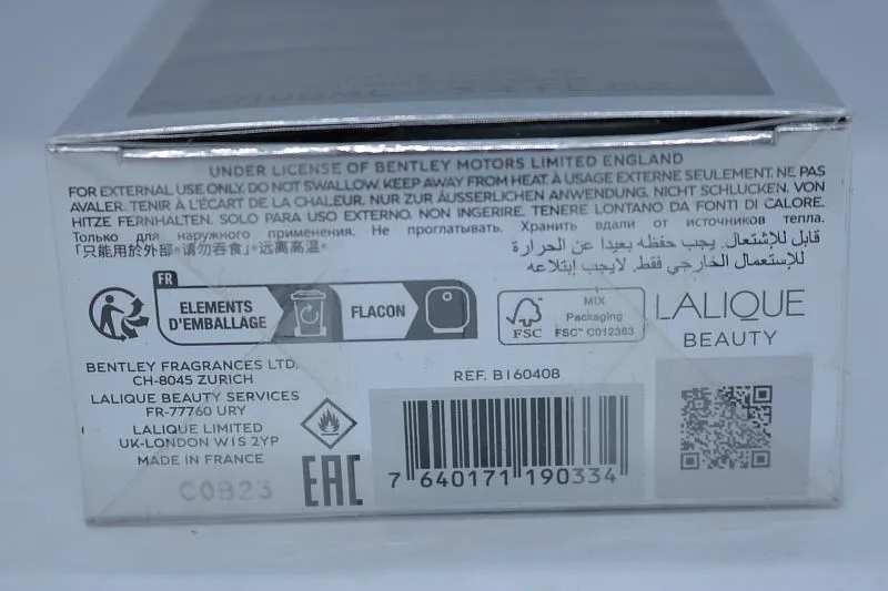 Bentley Infinite Intense парфюмерная вода