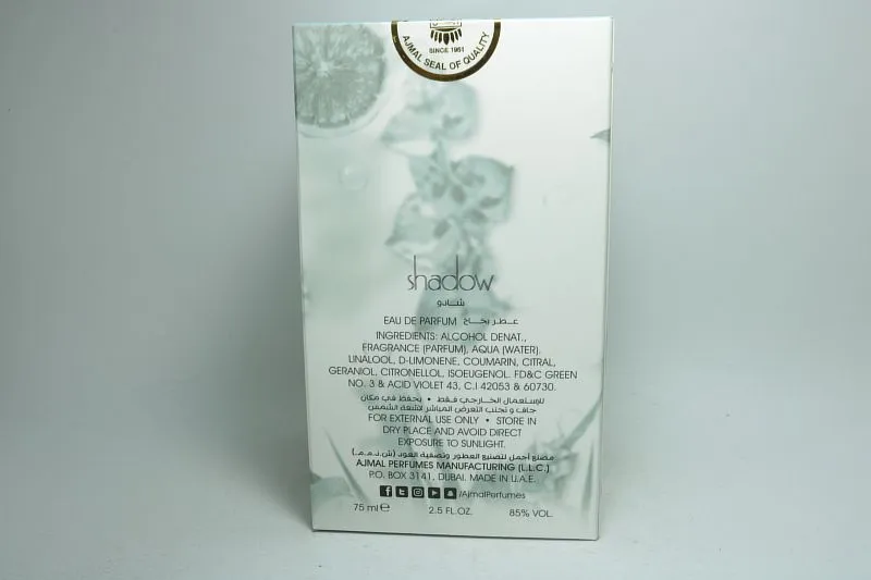 Ajmal Shadow Grey For Him парфюмерная вода