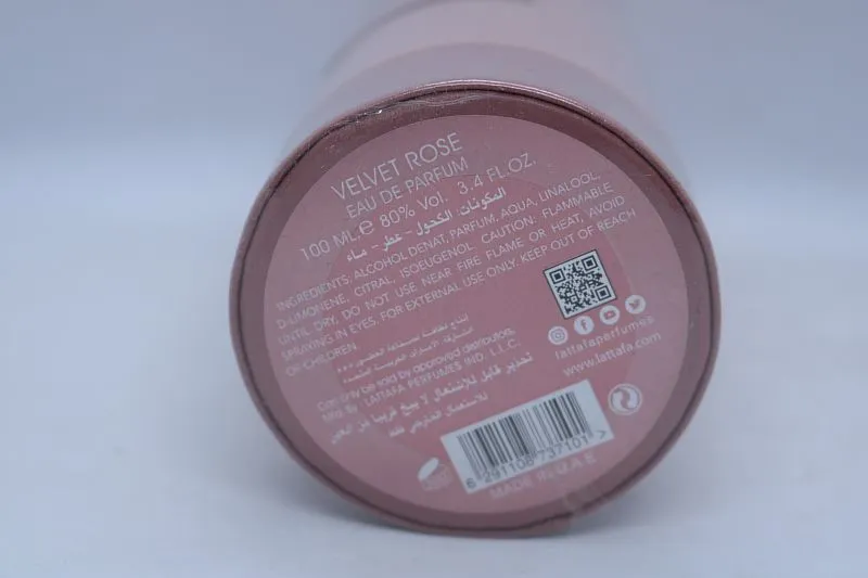 Lattafa Velvet Rose парфюмерная вода