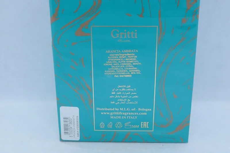 Gritti Arancia Ambrata парфюмерная вода