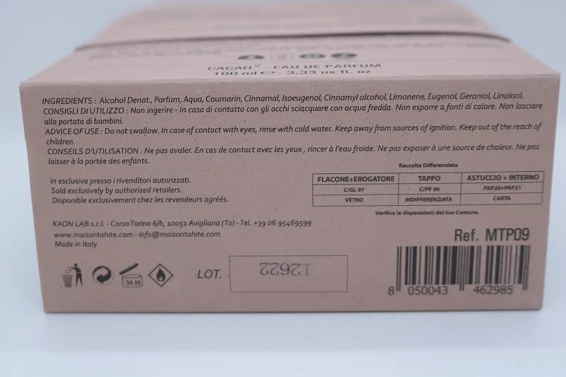 Maison Tahite Cacao2 парфюмерная вода