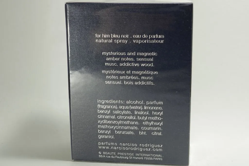 Narciso Rodriguez Bleu Noir for him парфюмерная вода