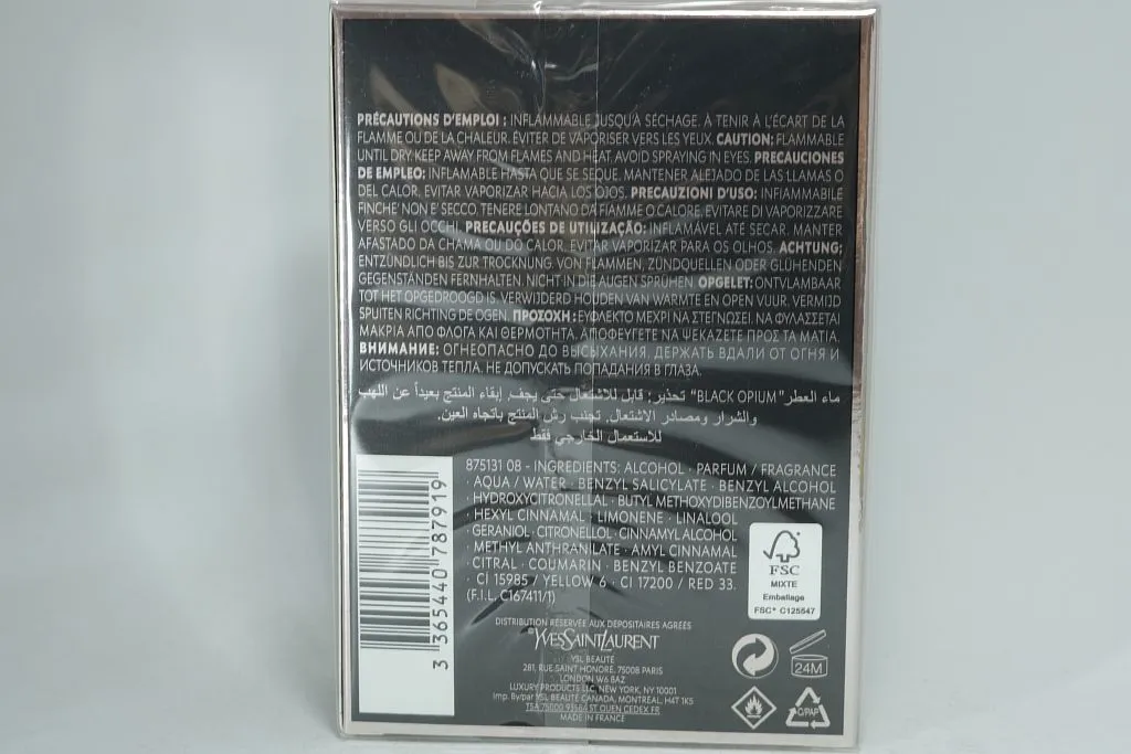Yves Saint Laurent Black Opium парфюмерная вода