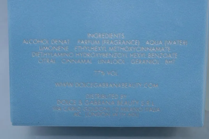 Dolce & Gabbana Light Blue туалетная вода