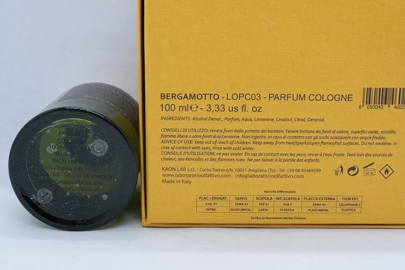 Laboratorio Olfattivo Bergamotto