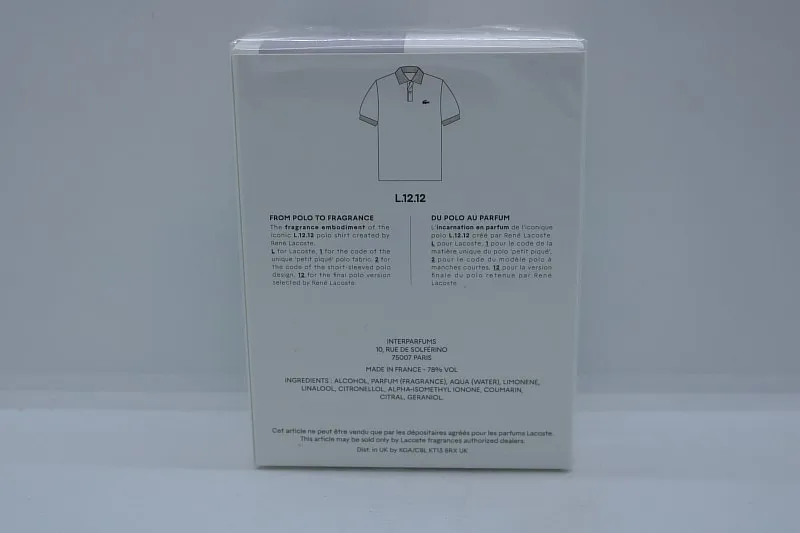 Lacoste L 12.12 Blanc парфюмерная вода