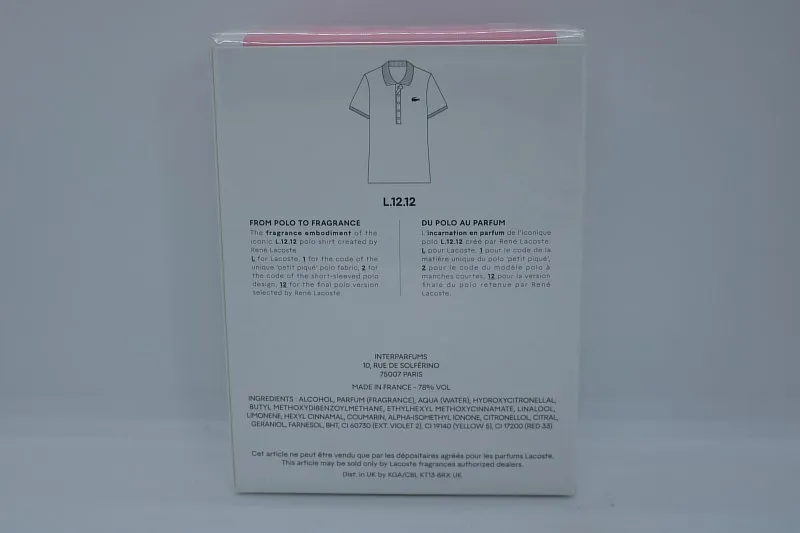 Lacoste L.12.12 Rose Sparkling туалетная вода