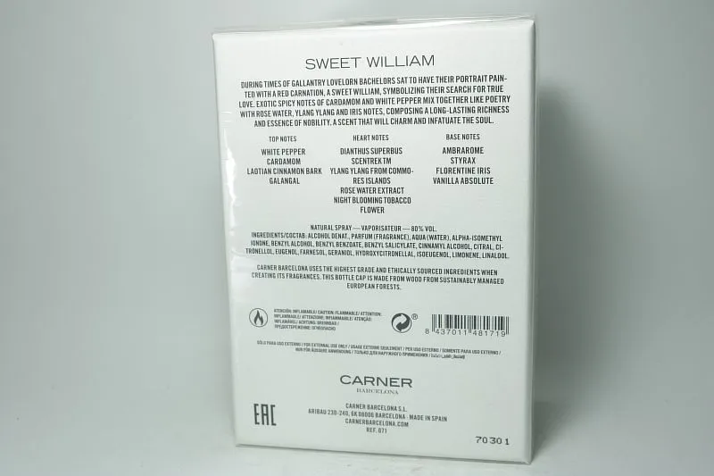Carner Barcelona Sweet William парфюмерная вода