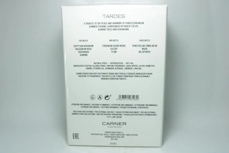 Carner Barcelona Tardes парфюмерная вода