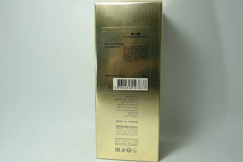 Mancera Midnight Gold парфюмерная вода