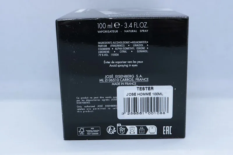 Eisenberg J'Ose Homme парфюмерная вода