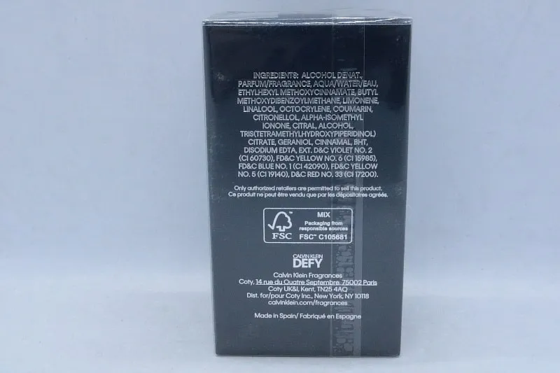 Calvin Klein Defy туалетная вода