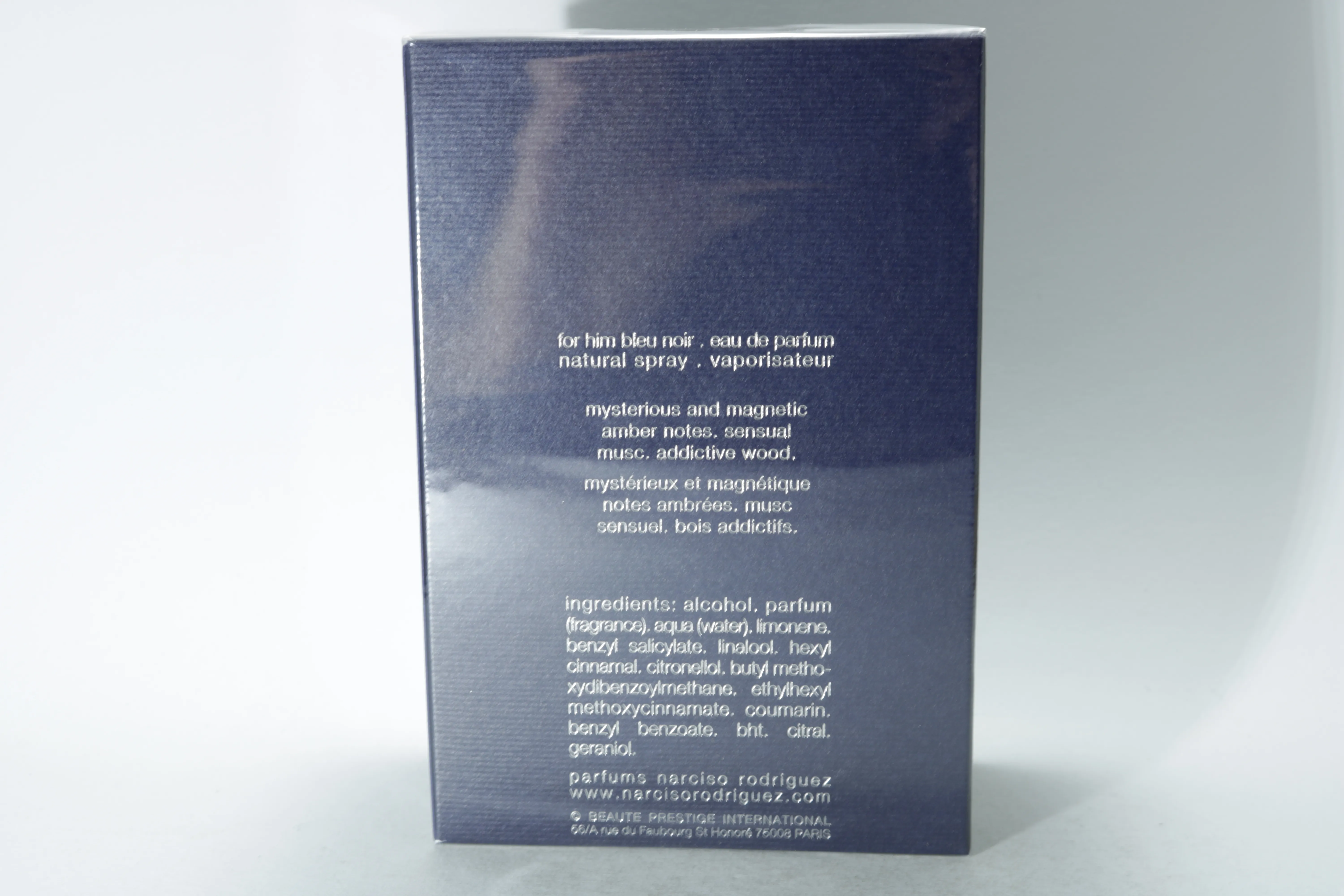 Narciso Rodriguez Bleu Noir for him парфюмерная вода