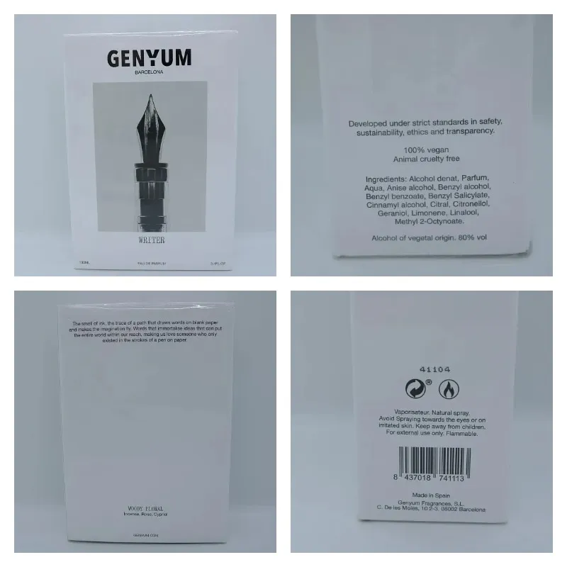 Genyum Writer парфюмерная вода