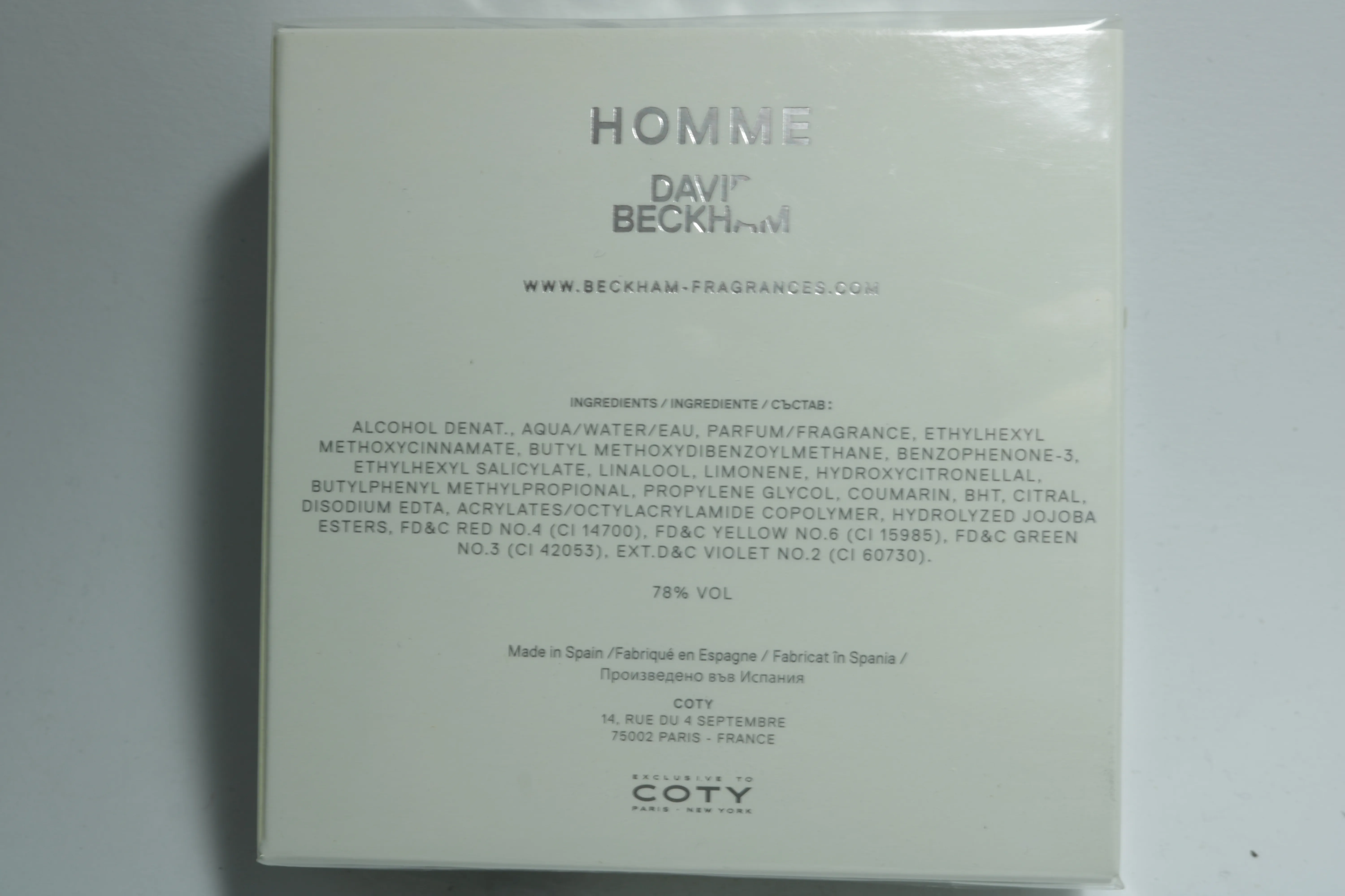 David Beckham Homme туалетная вода