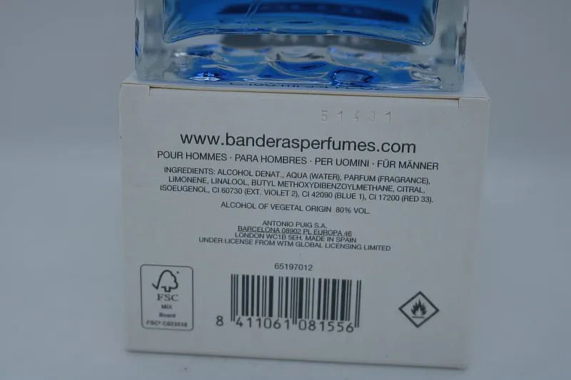 Antonio Banderas Blue Seduction for men туалетная вода