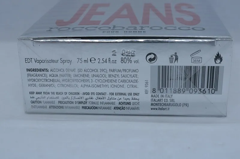 Roccobarocco Silver Jeans Men туалетная вода