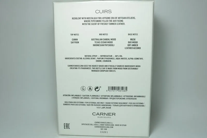 Carner Barcelona Cuirs парфюмерная вода