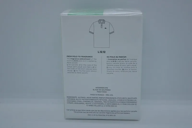 Lacoste L.12.12 Blanc Eau Fraiche For Him туалетная вода