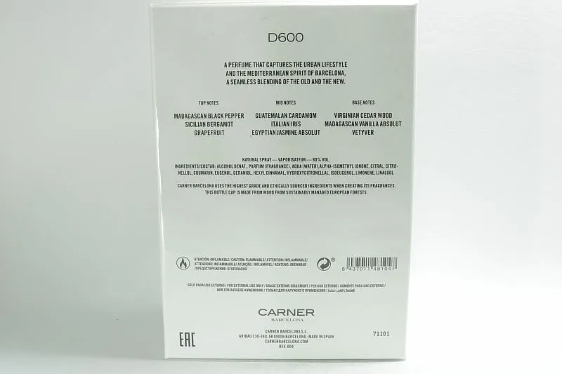 Carner Barcelona D600 парфюмерная вода